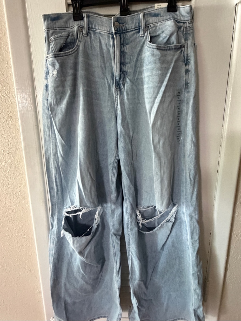 NWT American Eagle Dreamy Drape Ultra Wide-Leg Super High-Waisted Jean - Picture 8 of 16
